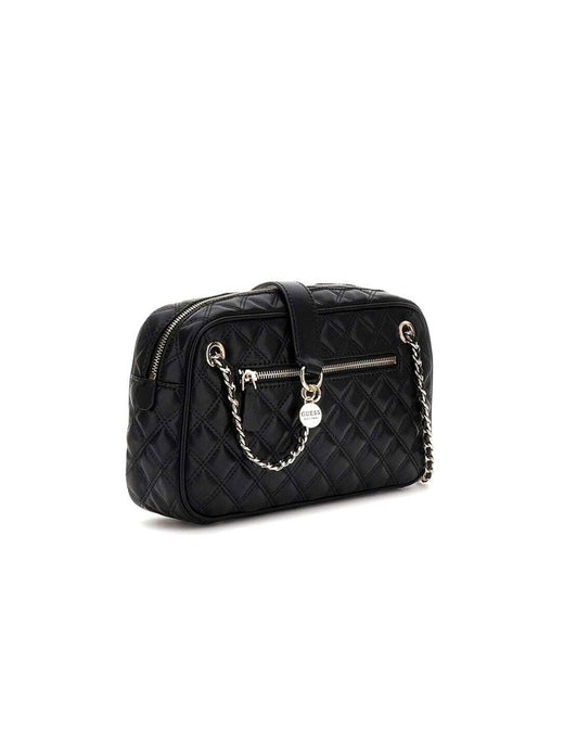 Guess Giully Ii Shoulder Bag — Black Polyurethane