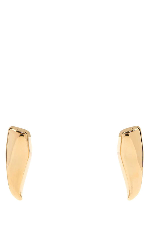 Bottega Veneta Gold-Finished Sterling Silver Earrings — Gold