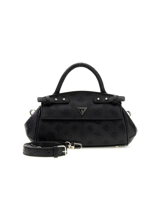 Guess Diana Top Handle Bag — Black Polyurethane