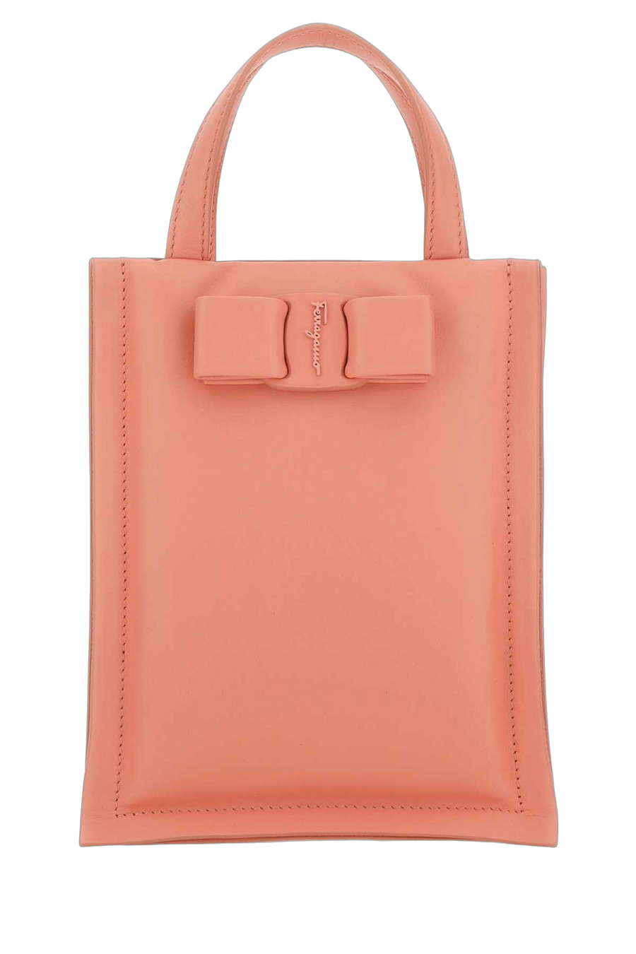 Ferragamo Corallo Top Handle Bag — Pink