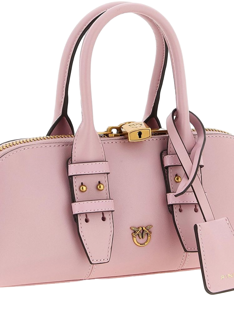 Pinko Escape Top Handle Bag — Pink Cow Leather