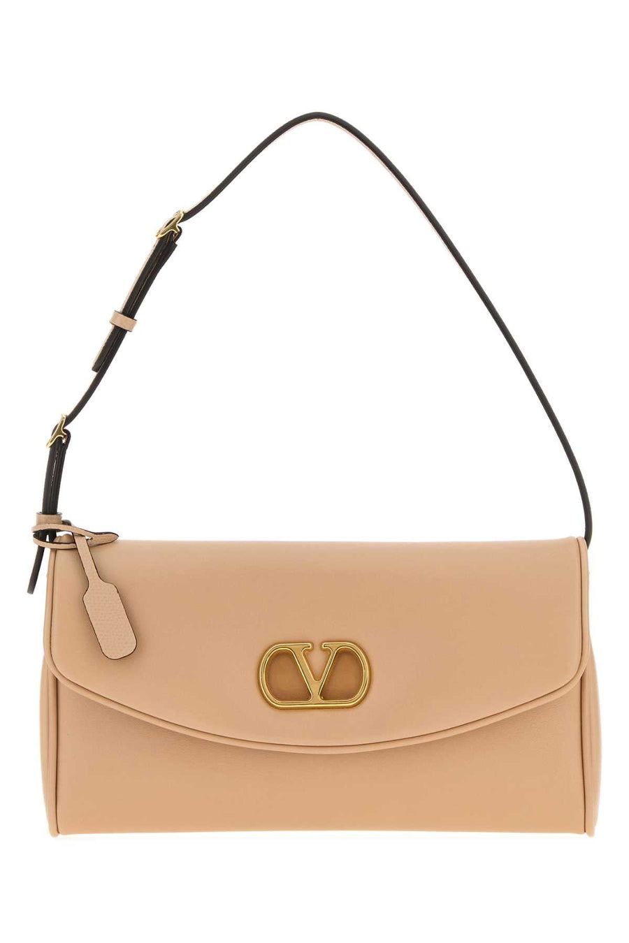 Valentino Garavani Deva Shoulder Bag — Beige