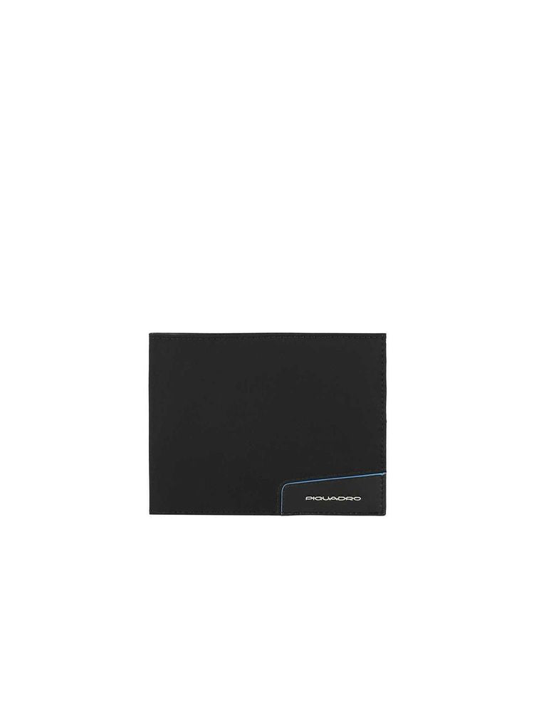 Piquadro Recycled Nylon Wallet — Black