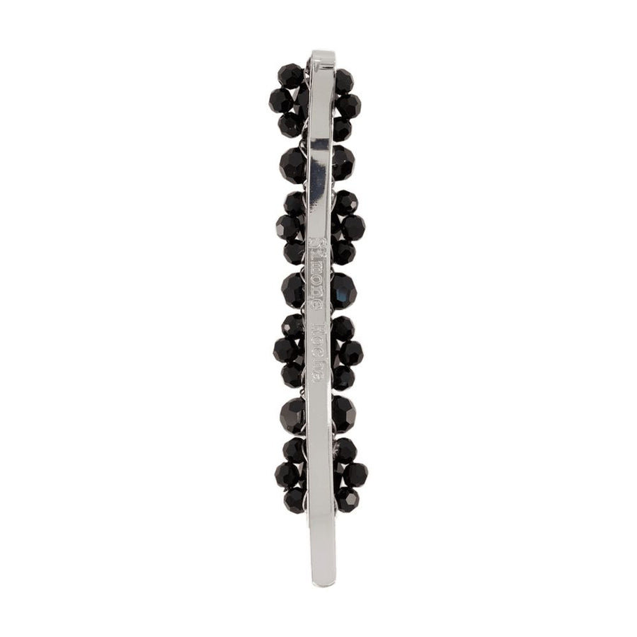 Simone Rocha Black Bead-Clustered Hair Clip — Synthetic Pins Claws & Clips