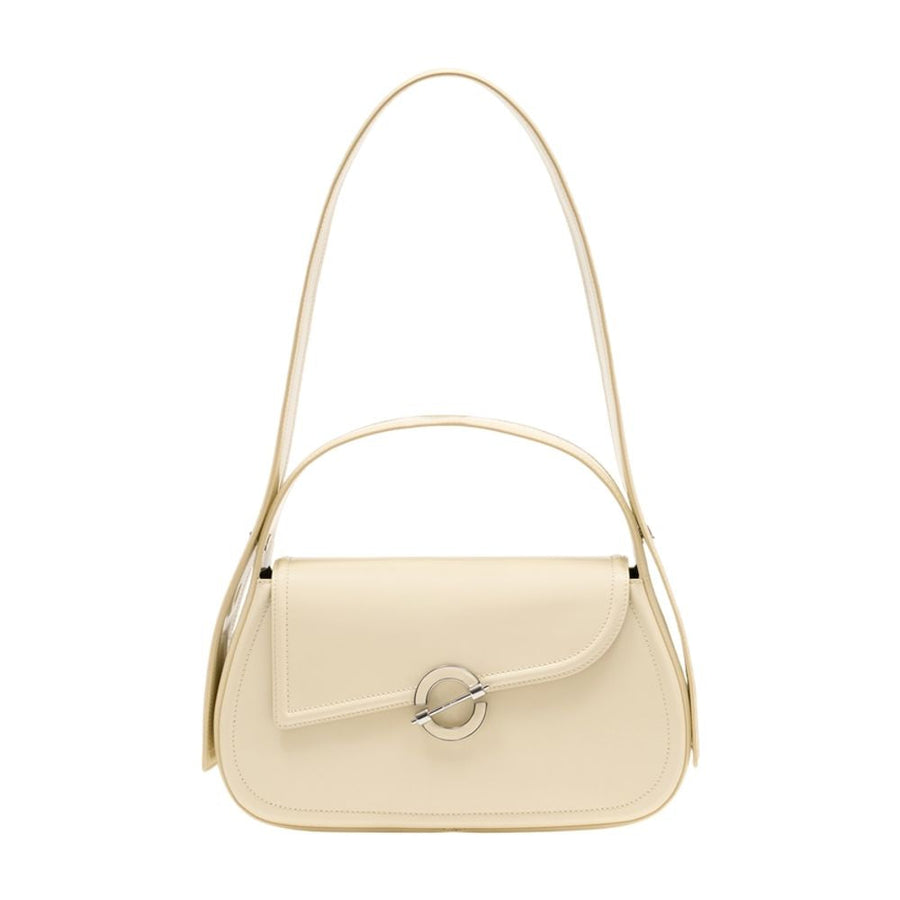 Samsøe Sahero Shoulder Bag — Beige Calfskin