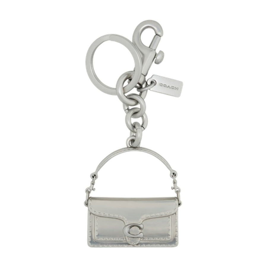 Coach Tabby Key Case — Silver Resin Keychains