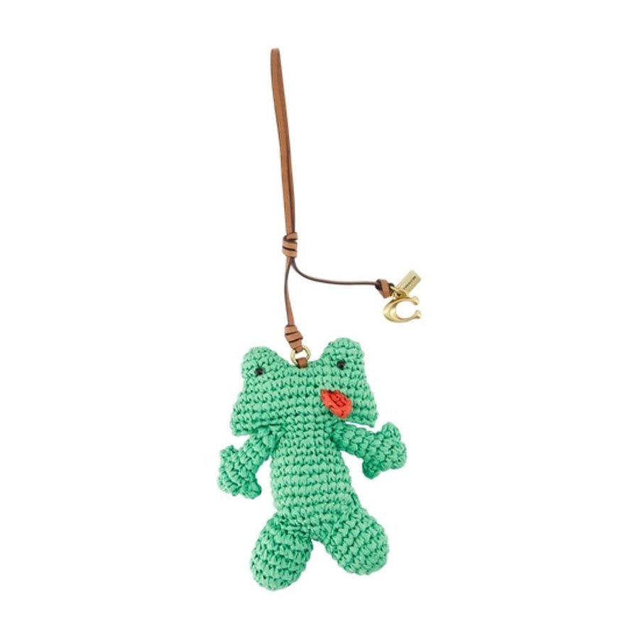 Coach Crocheted Frog Charm — Green Acrylic Hair Pins Claws & Clips
