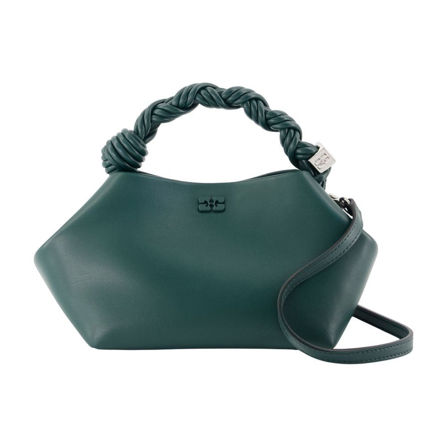 Ganni Bou Shoulder Bag — Green Synthetic