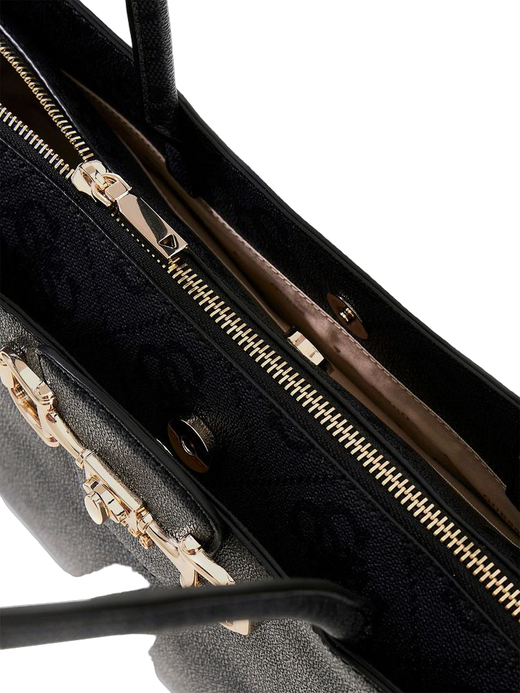 Guess Polyurethane Tote Bag — Black