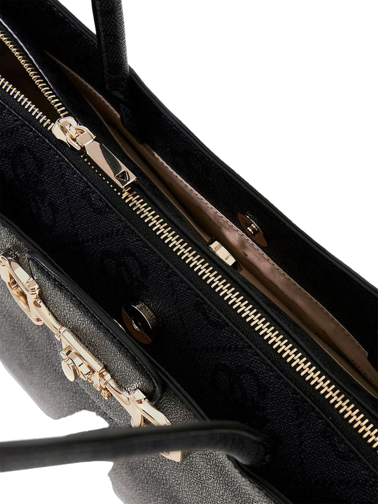 Guess Polyurethane Tote Bag — Black