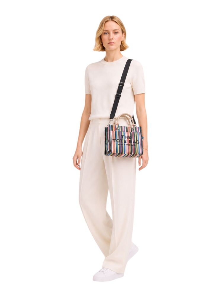 Marc Jacobs Striped Pvc Tote Bag — Multicolor