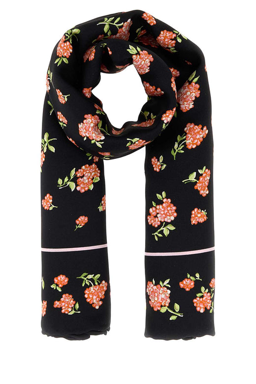 Valentino Garavani Shawls Scarf — Black Exterior: Silk Scarfs