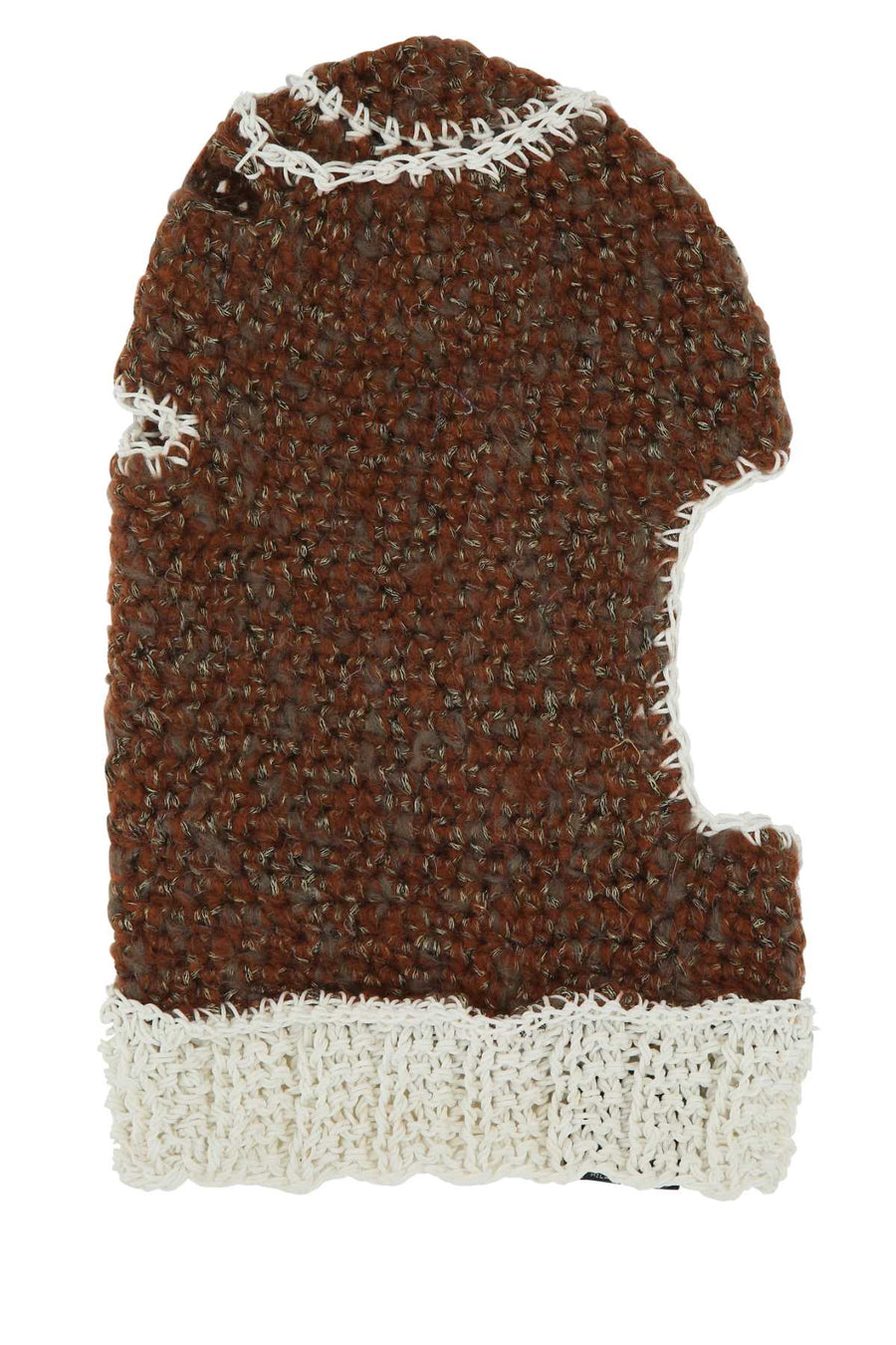 Vitelli Cuffia Regenerated Yarns Balaclava — Brown Winter Hats
