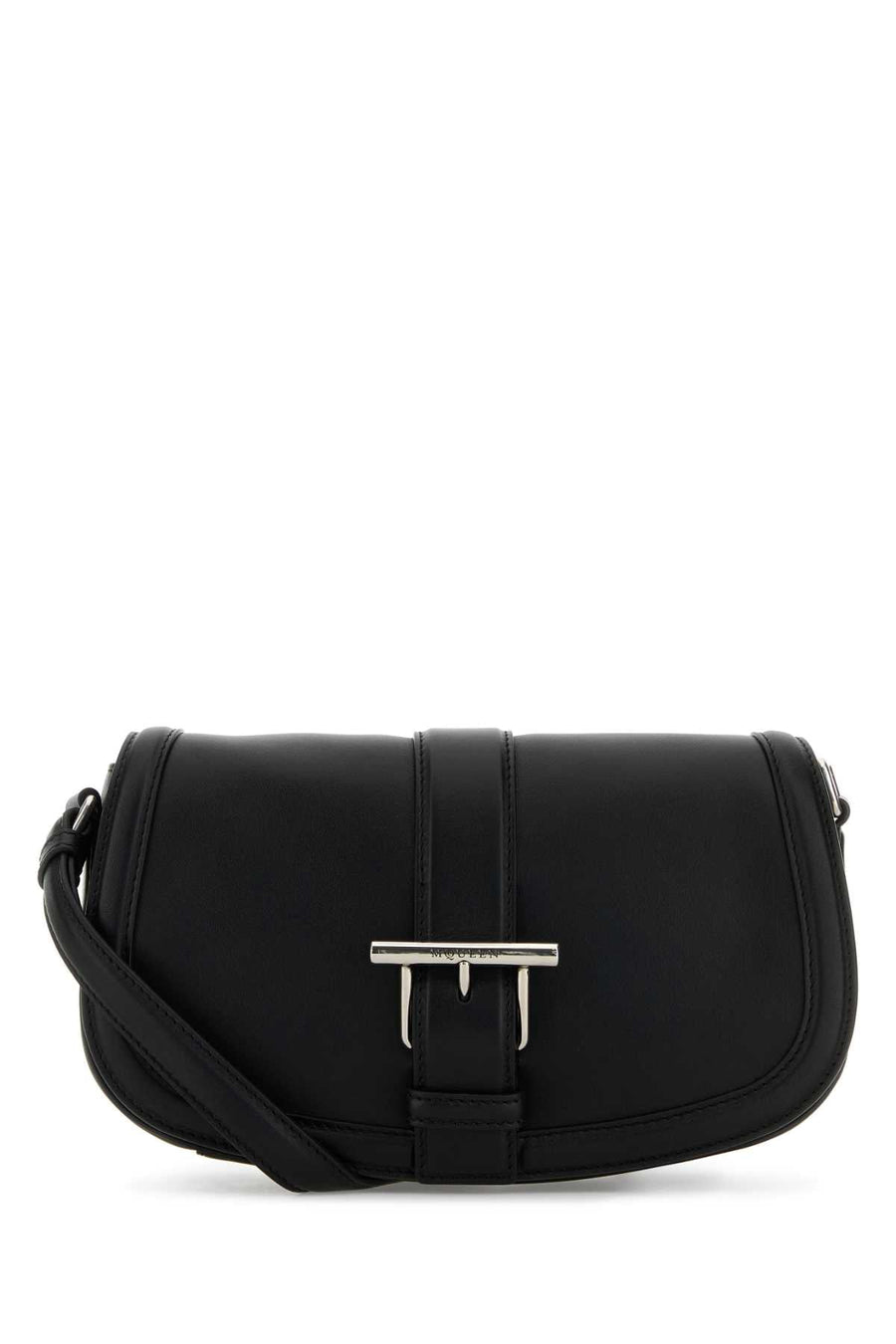 Alexander Mcqueen Satchel Crossbody Bag — Black T-bar