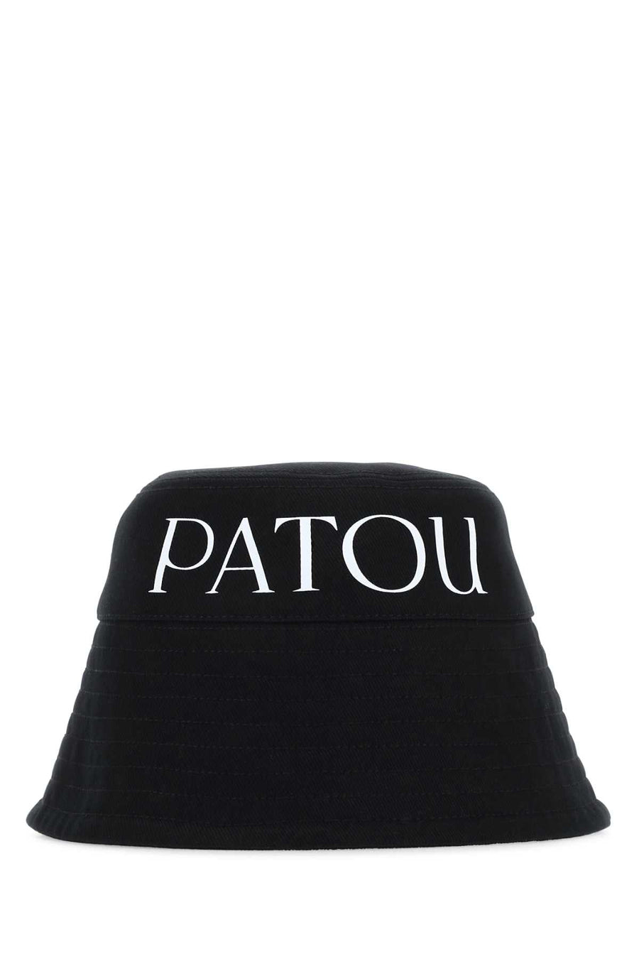 Patou Fascia Canvas Logo Bucket Hat — Black Co - Cotton