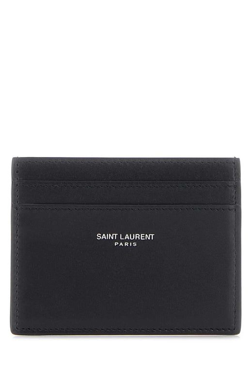 Saint Laurent Paris Card Case — Black Exterior: Leather Cases