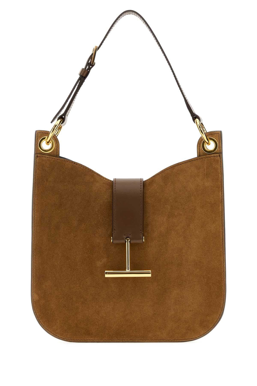 Tom Ford Suede Shoulder Bag — Brown
