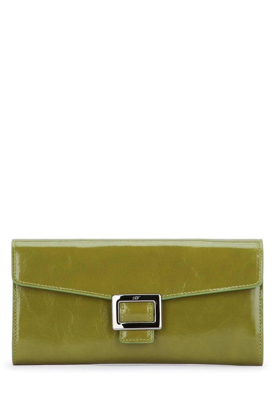 Roger Vivier Wallet — Green Patent Leather