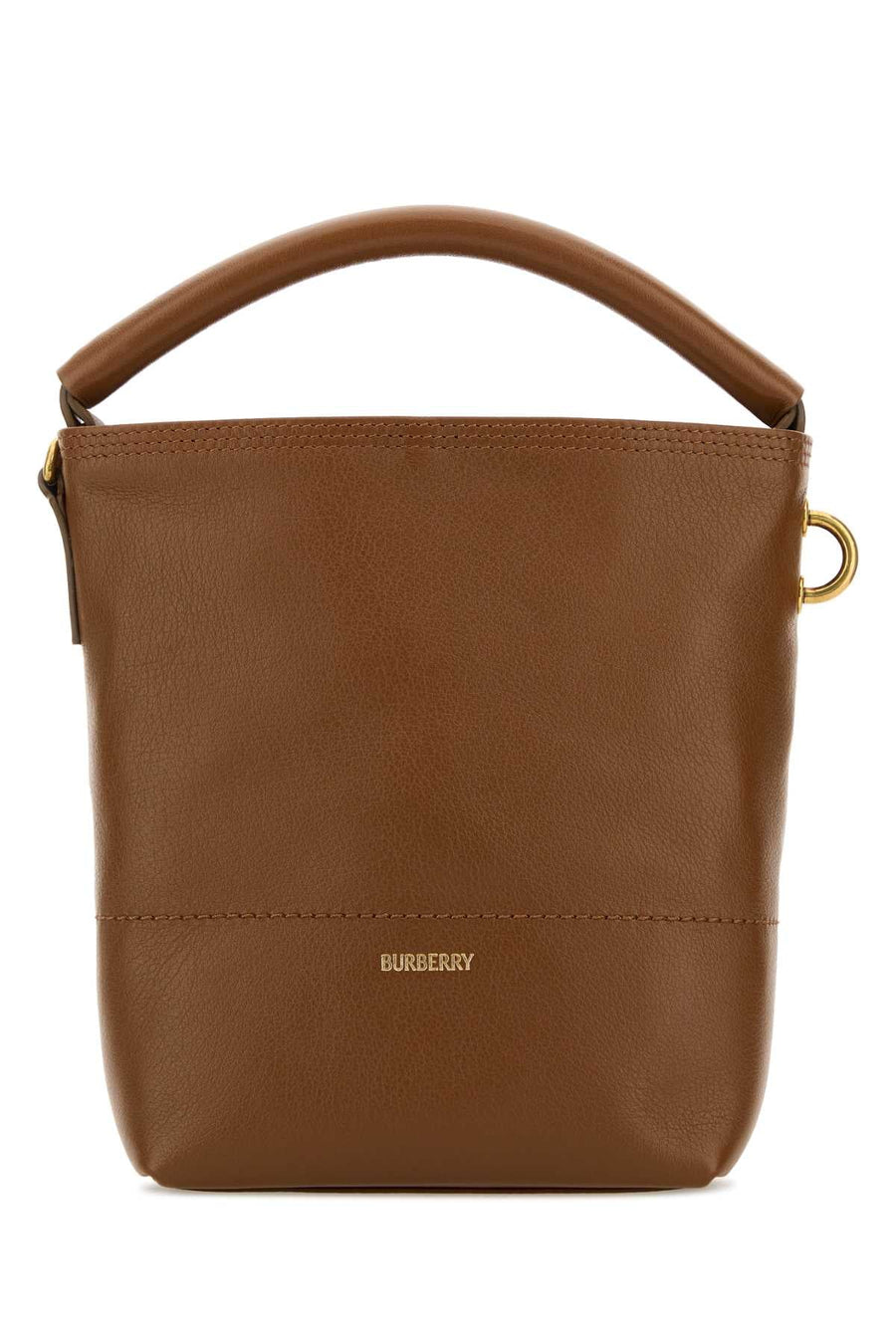 Burberry B Clip Bucket Bag — Brown