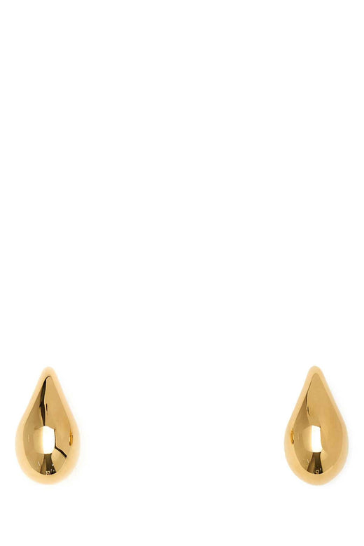 Bottega Veneta Polished Drop Earrings — Gold Silver
