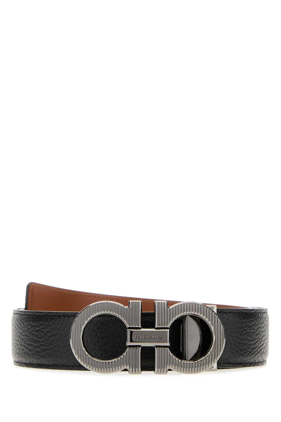 Ferragamo Double Adjus Belt — Black