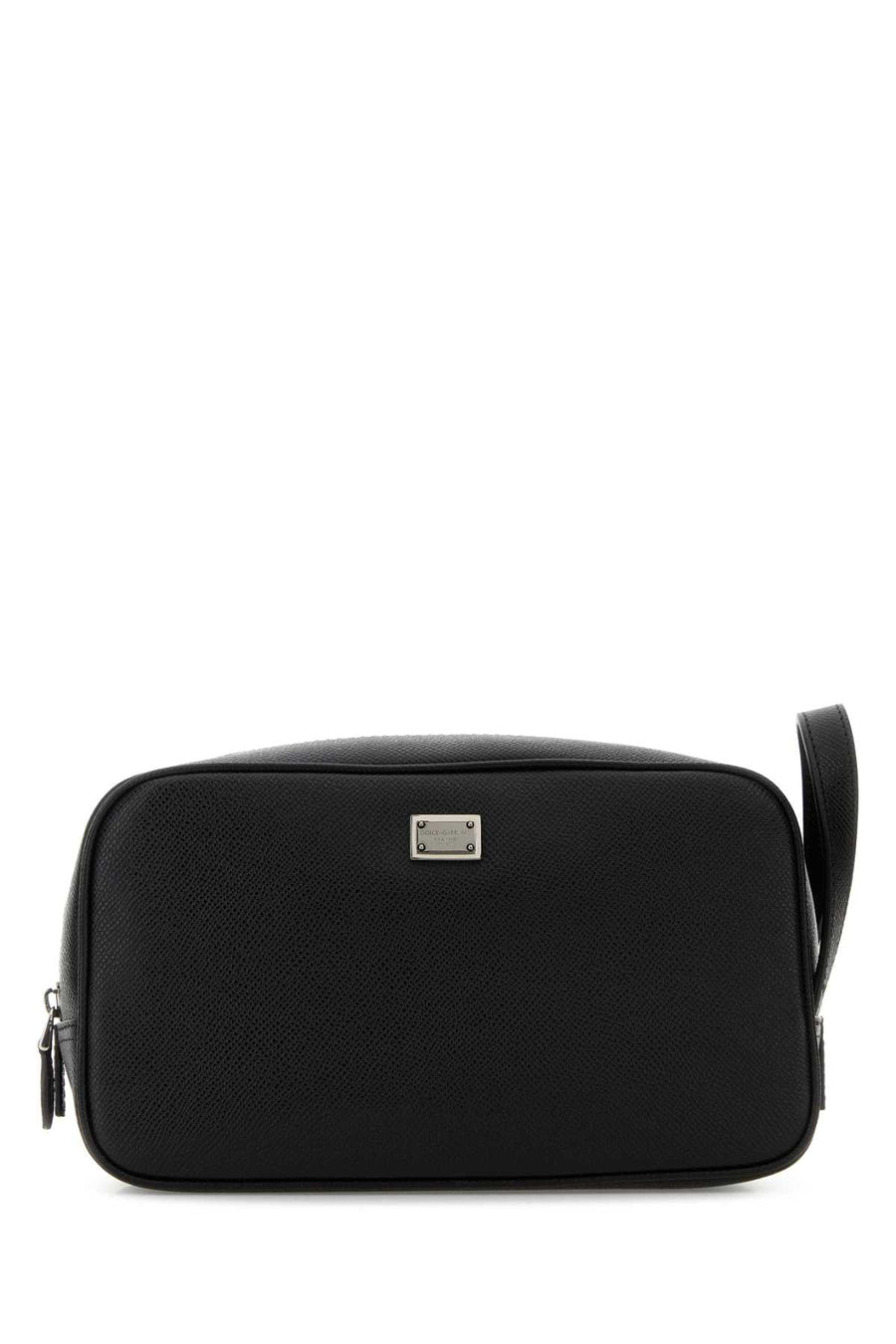 Dolce & Gabbana Vitello Leather Travel Wallet — Black