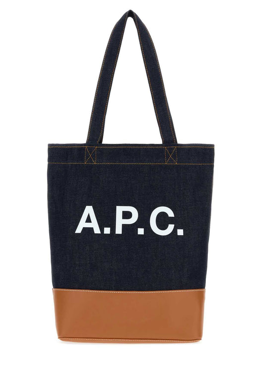 A.p.c. Axel Tote Bag — Navy Exterior: Fabric