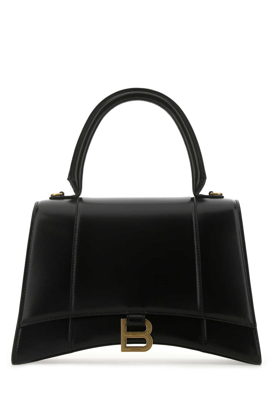 Balenciaga Hourglass Top Handle Bag — Black