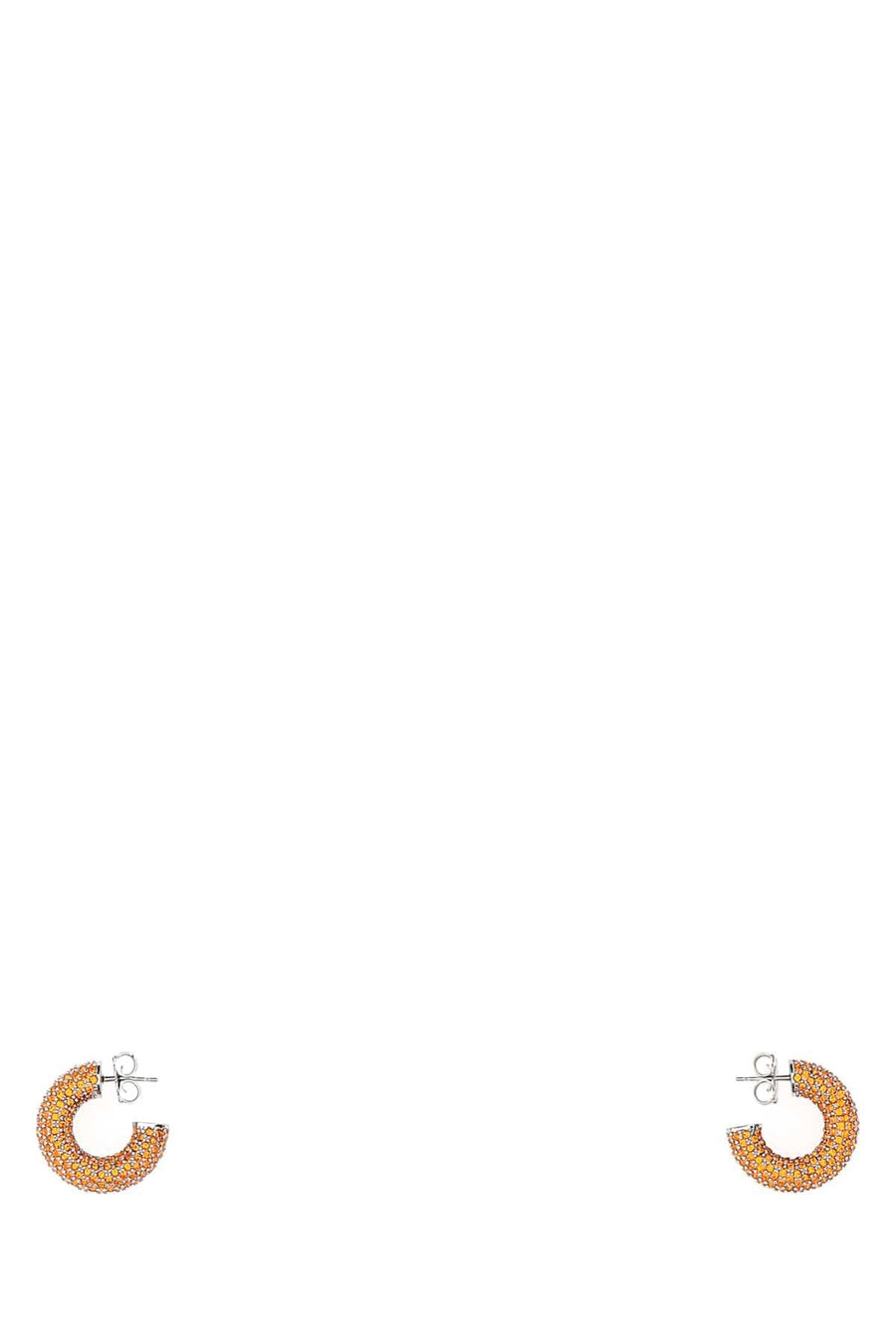 Amina Muaddi Embellished Metal Earrings — Gold