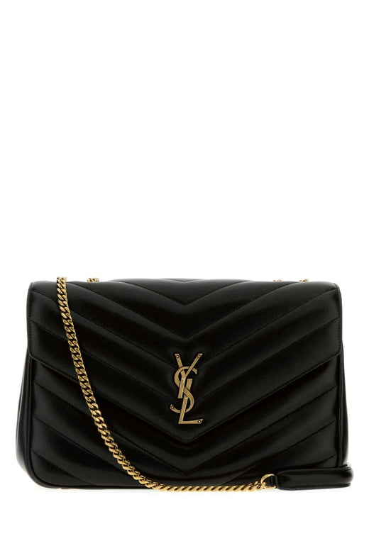 Saint Laurent Lou Shoulder Bag — Black