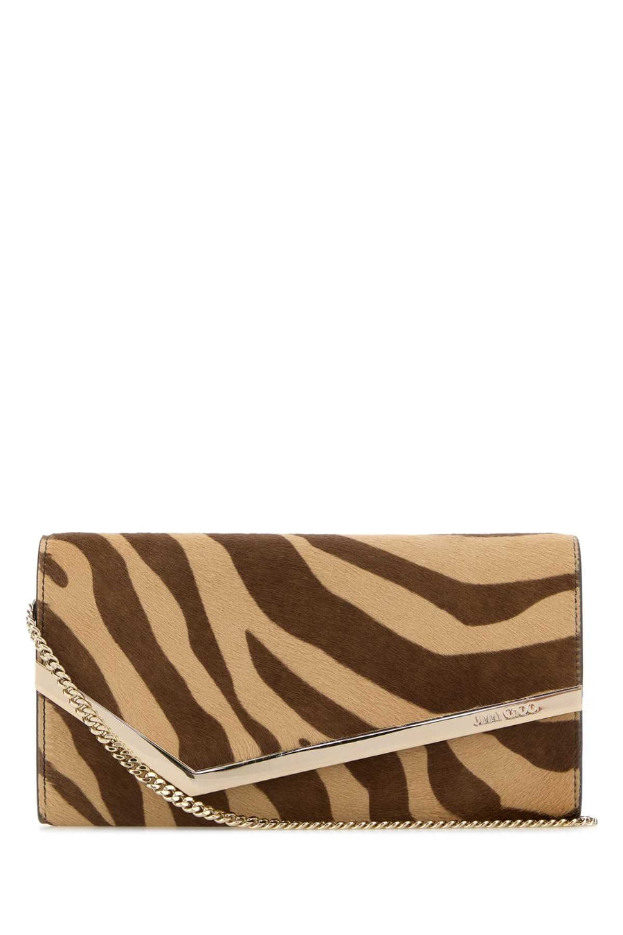 Jimmy Choo Emmie Clutch — Beige