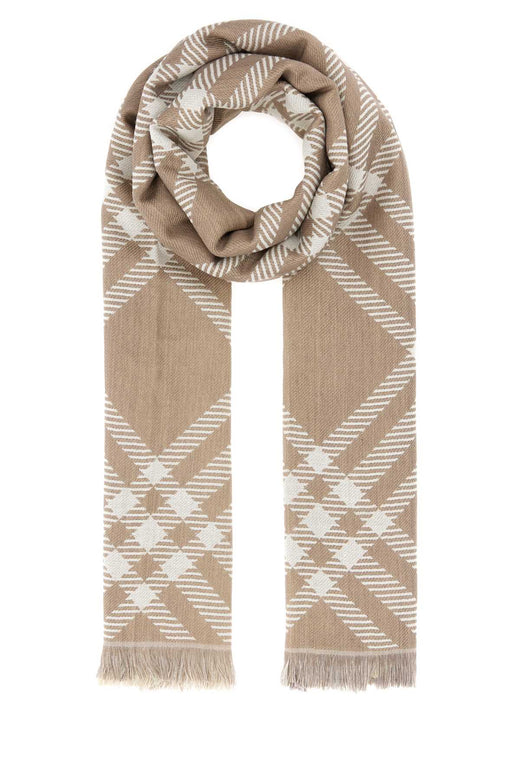 Burberry Gradient Scarf — Beige Exterior: Wool Silk Scarfs