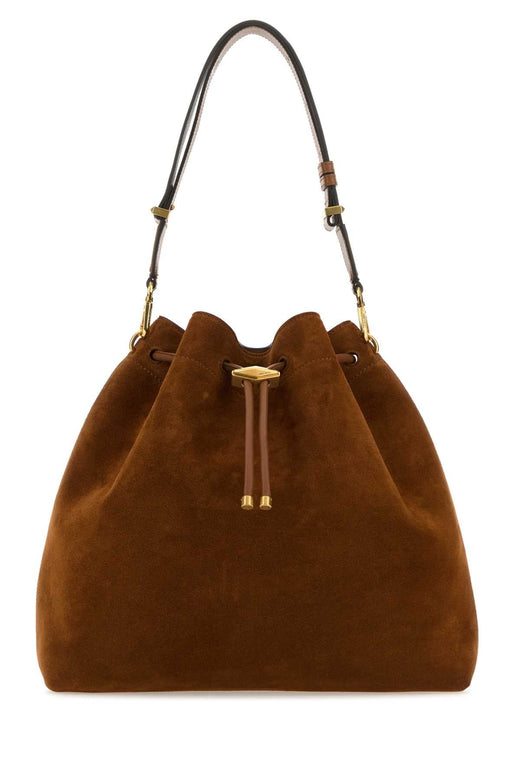 Jimmy Choo Bucket Bag — Brown Calf Brass