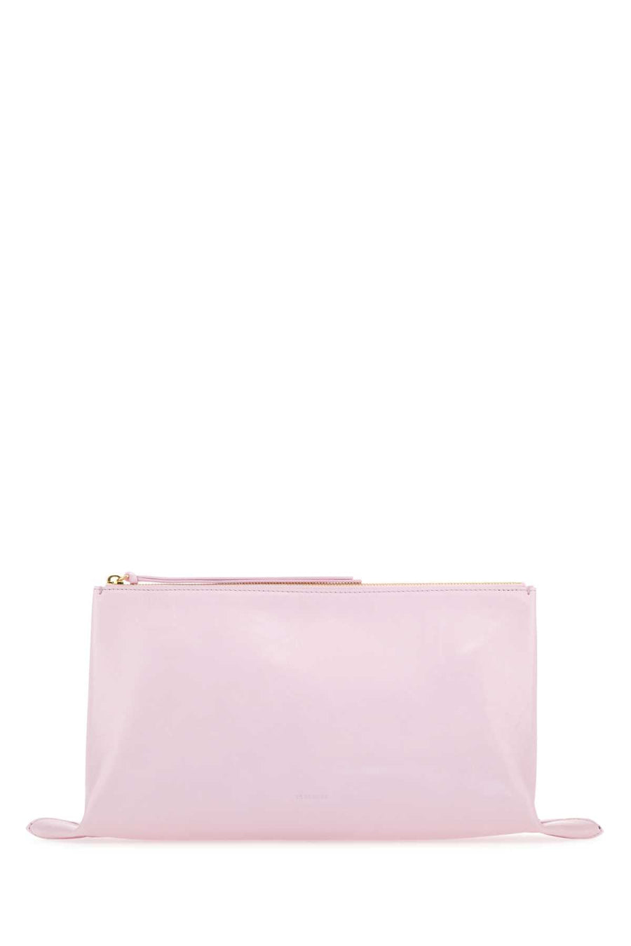 Jil Sander Calfskin Leather Clutch — Pink Exterior: Calf