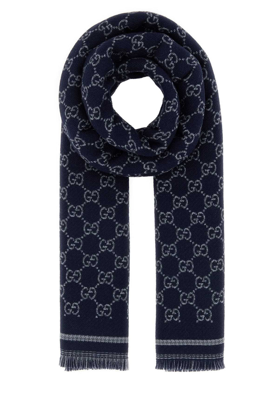 Gucci Stenmix Scarf — Navy Exterior: Wool Scarfs