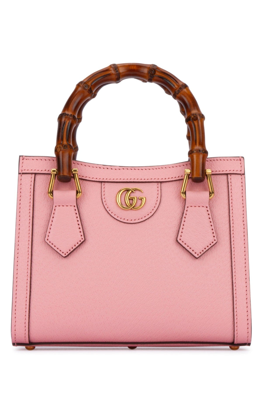 Gucci Top Handle Bag — Pink Leather