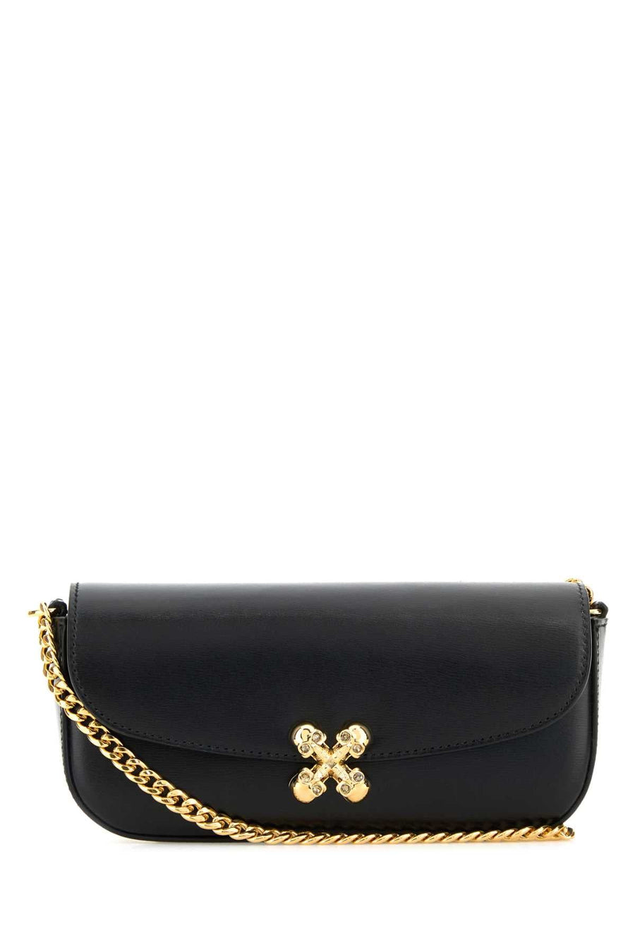 Alexander Mcqueen Flower Crossbody Bag — Black Skull Small
