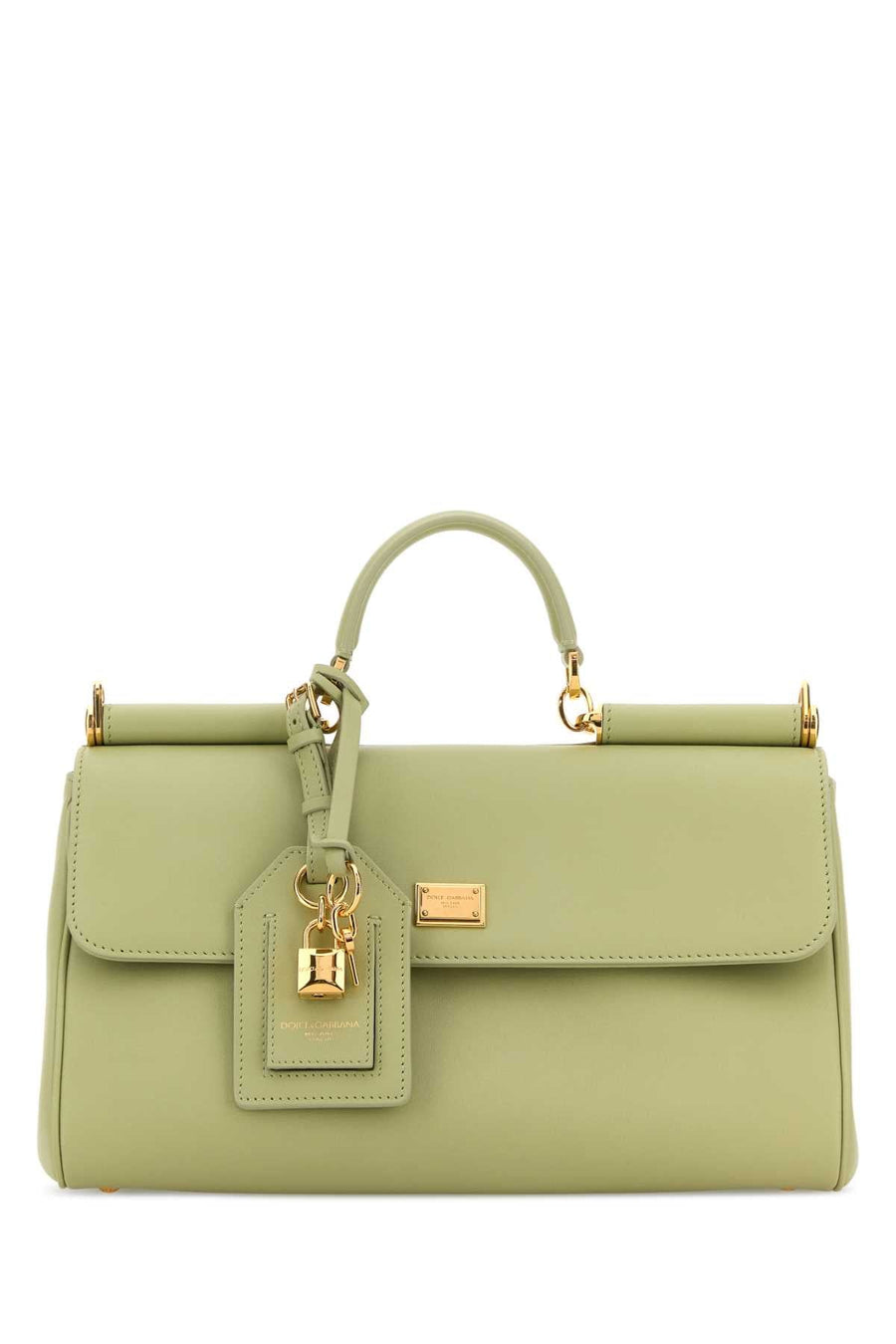 Dolce & Gabbana My Sicily Top Handle Bag — Green Pvc Vitello