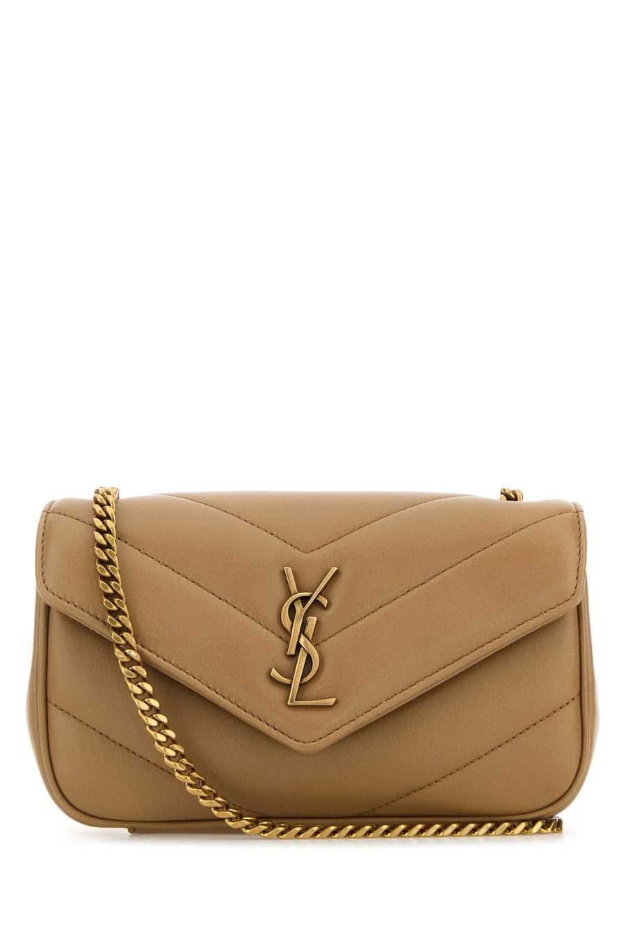 Saint Laurent Crossbody Bag — Beige