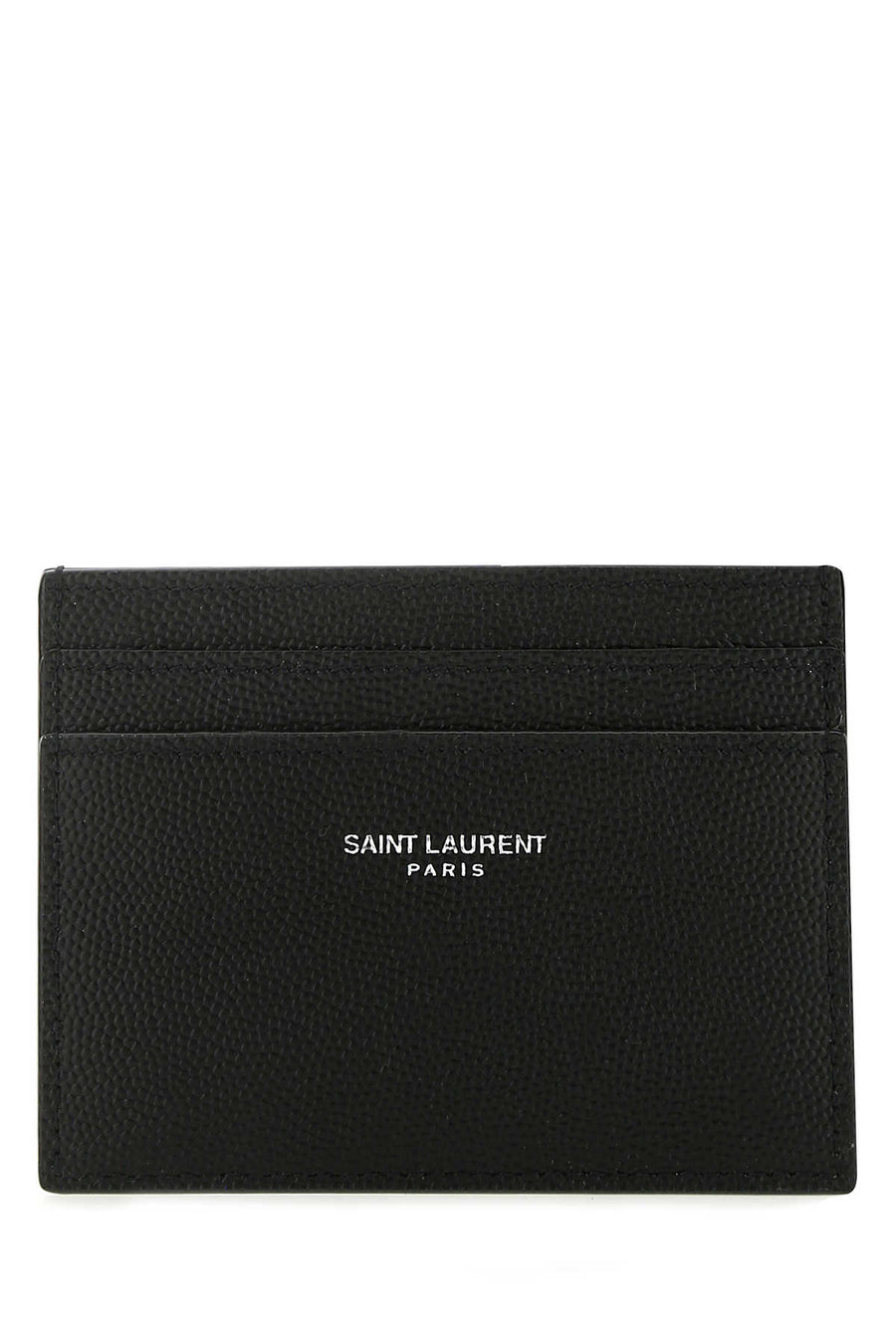 Saint Laurent Calfskin Leather Card Case — Black Calf Skin Wallet
