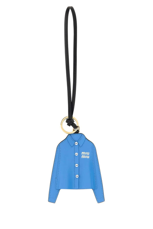 Miu Miu Aventure Key Case — Blue Vitello Keychains