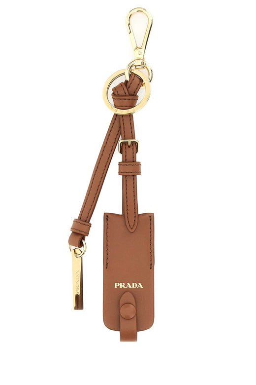 Prada Trick Key Case — Brown Steel-calfleather Keychains