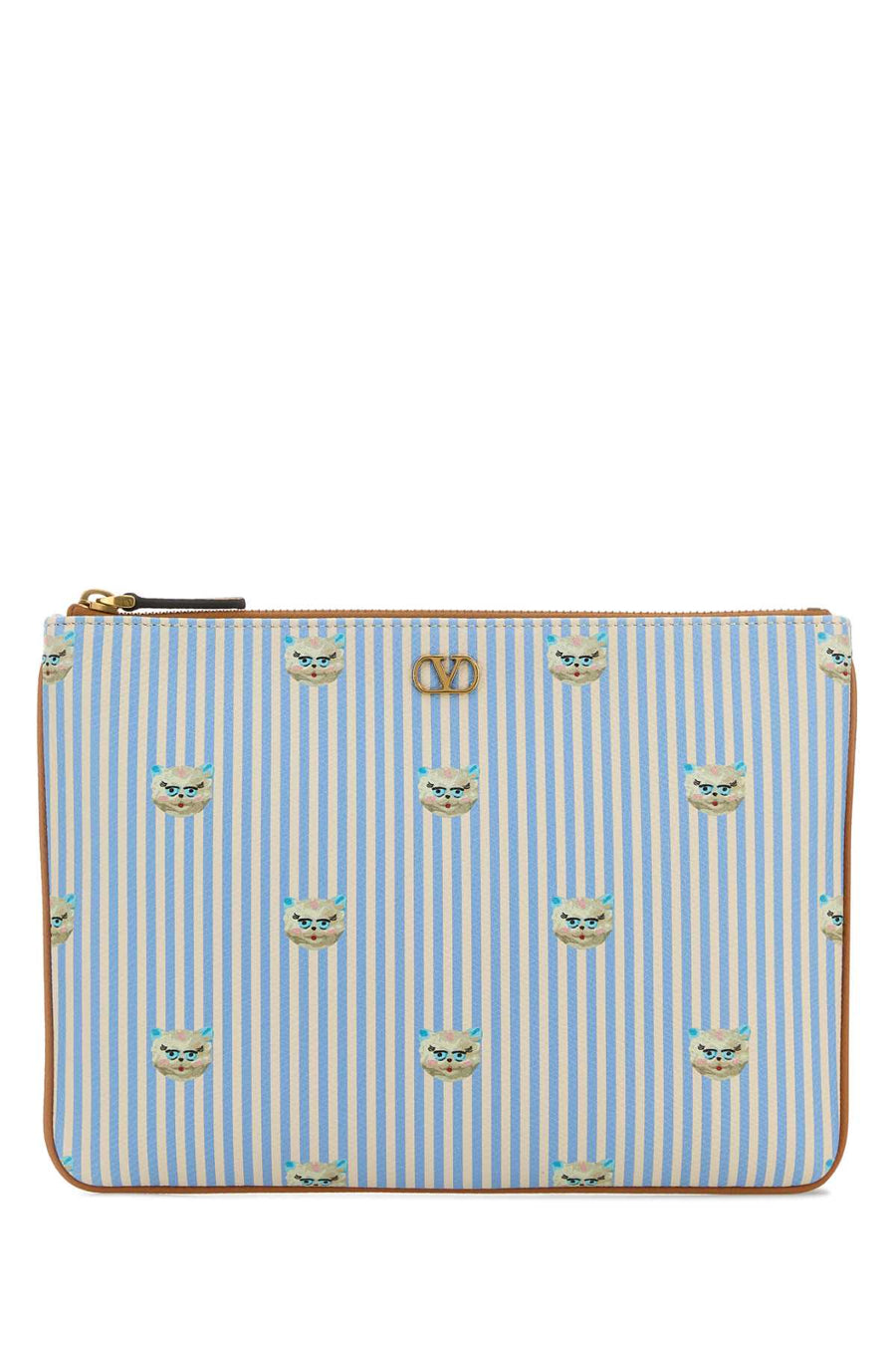 Valentino Garavani Vlogo Wallet — Blue Calf Leather - Bos Taurus