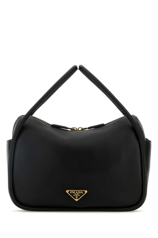Prada Nappa Leather Shoulder Bag — Black