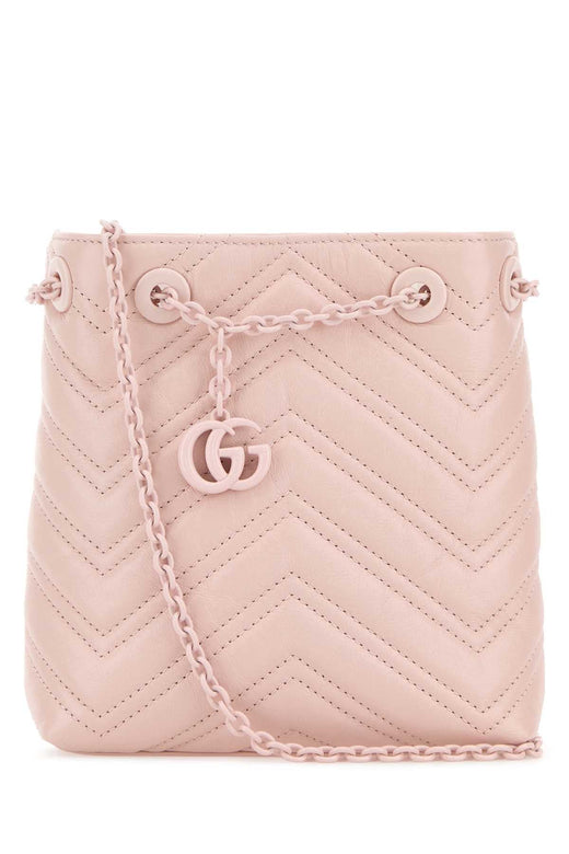 Gucci Marmont Bucket Bag — Pink