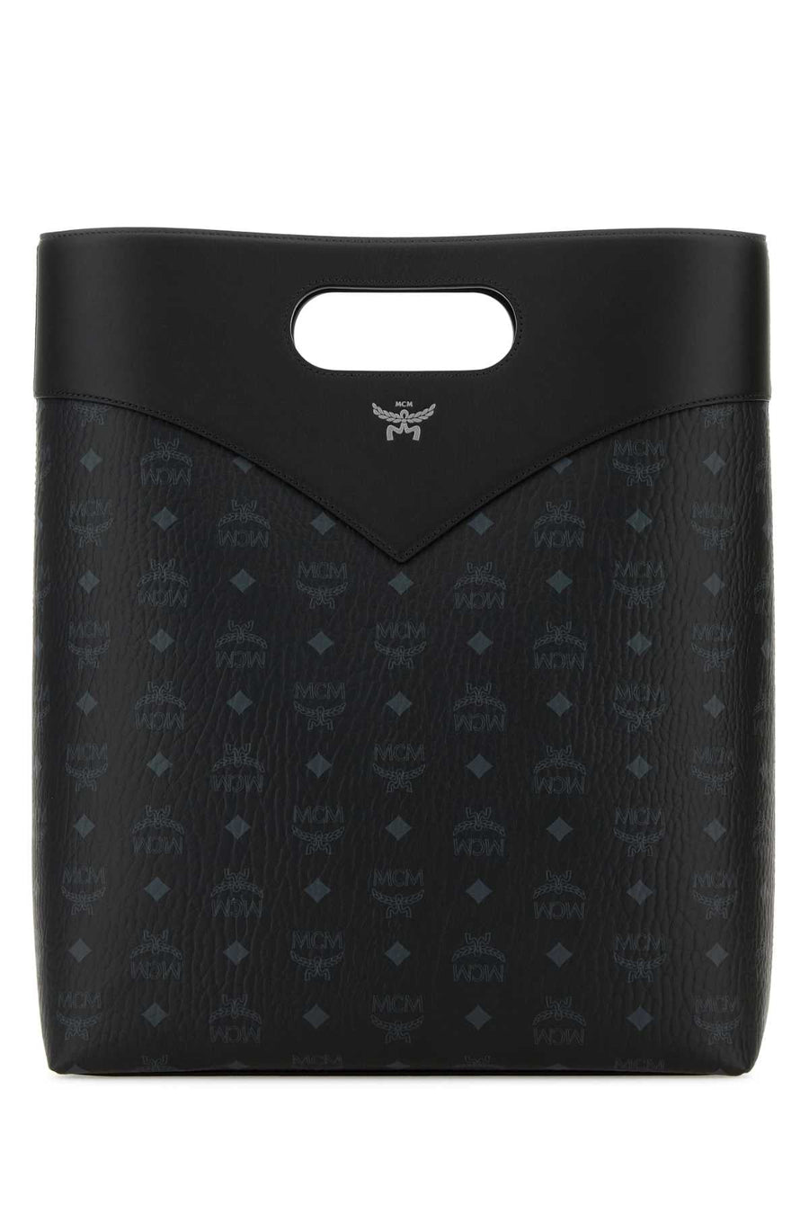 Mcm Diamond Vlm Shoulder Bag — Black