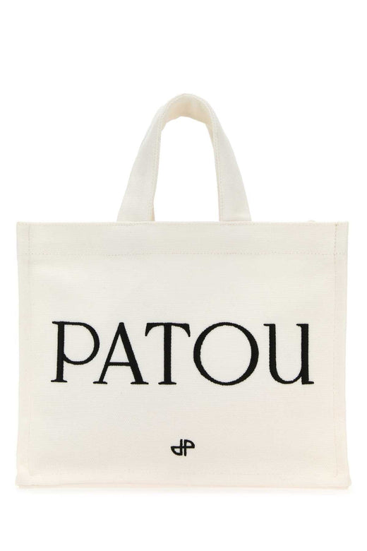 Patou Tote Bag — White Exterior: Cotton