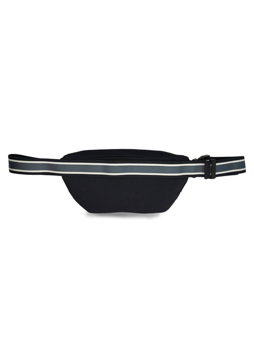 Hugo Boss Logo-Striped Belt Bag — Navy Textile
