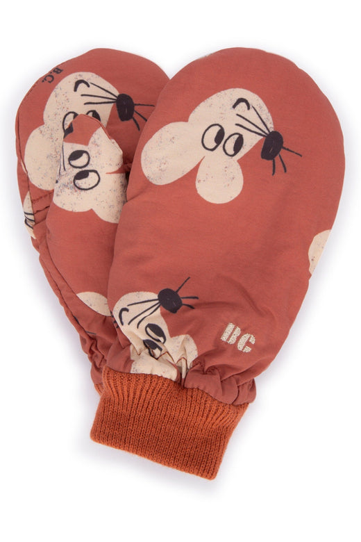 Bobo Choses Illustrated Character Mittens — Red Fabric (unspecified ) Glove