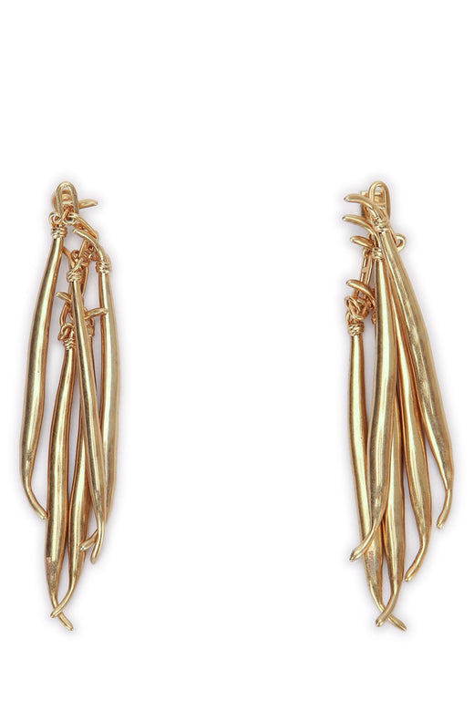 Jacquemus Les Boucles Haricots Earrings — Gold Principal:brass Aluminium